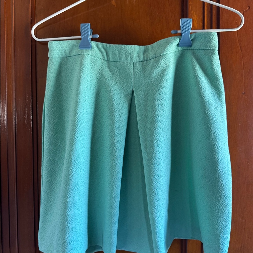 ASOS Mint Green Front Pleat Mini Skirt Vintage Inspired